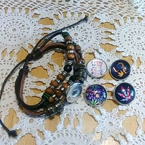 Hippie Snap Jewelry slider bracelet with snap buttons